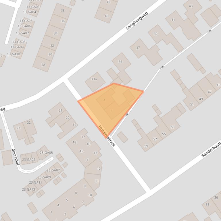 Kaart van postcodegebied 6171BW.