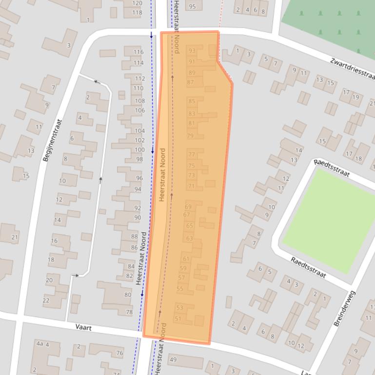 Kaart van postcodegebied 6171CE.