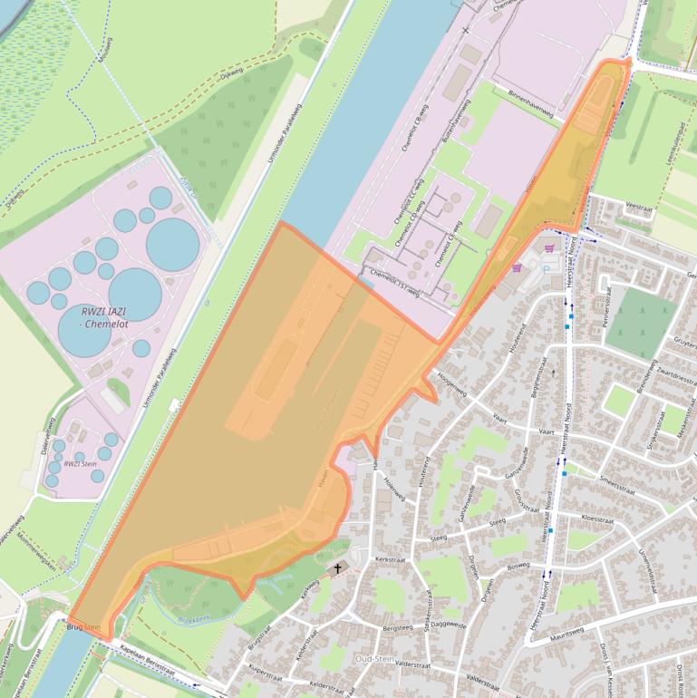 Kaart van postcodegebied 6171EG.