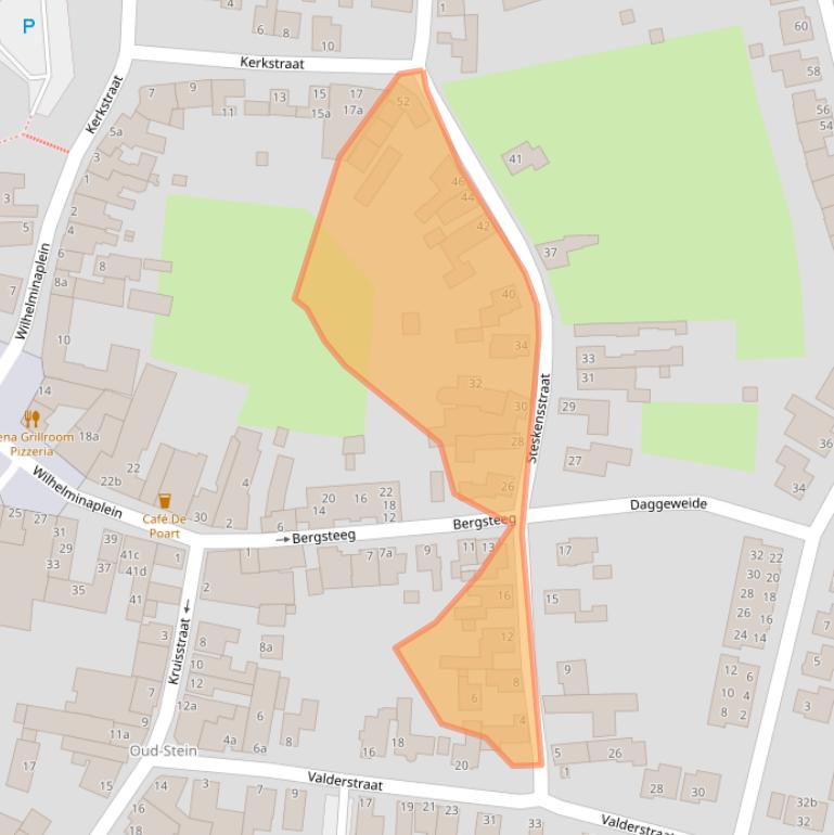 Kaart van postcodegebied 6171EJ.