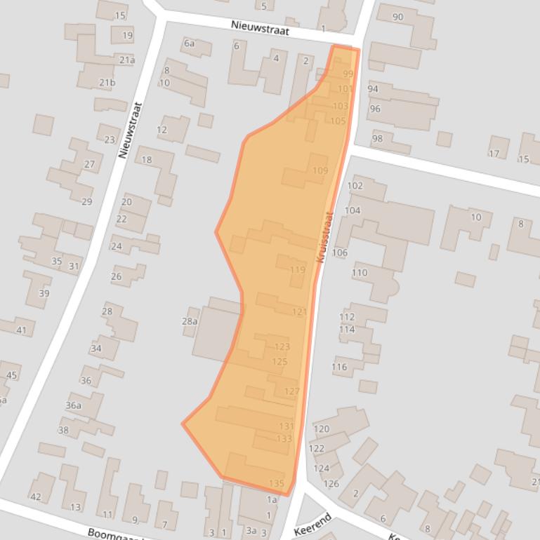 Kaart van postcodegebied 6171GE.