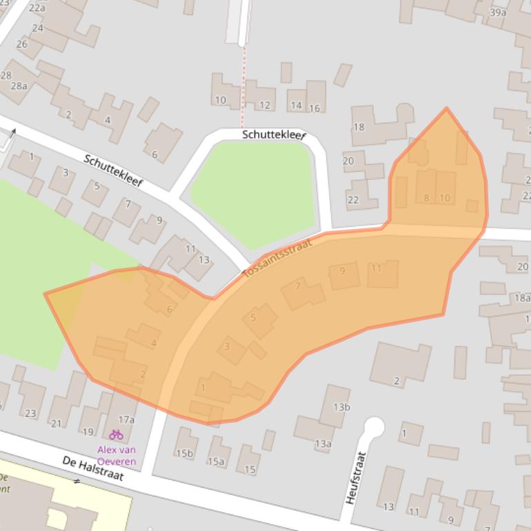 Kaart van postcodegebied 6171HN.