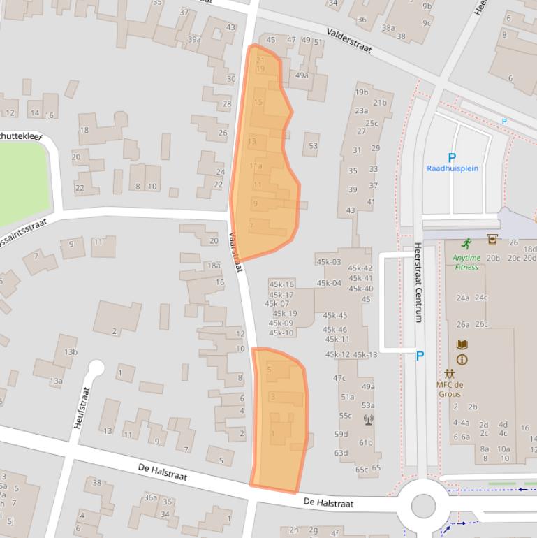 Kaart van postcodegebied 6171HP.