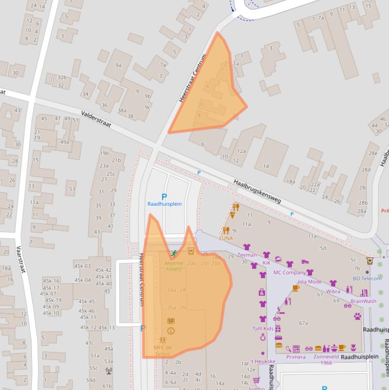 Kaart van postcodegebied 6171HW.
