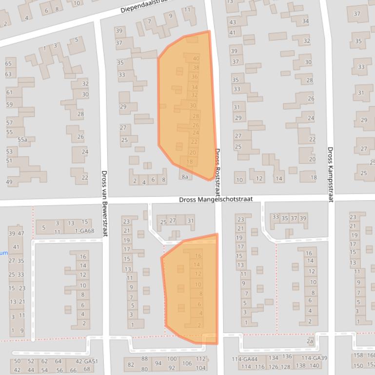 Kaart van postcodegebied 6171JS.