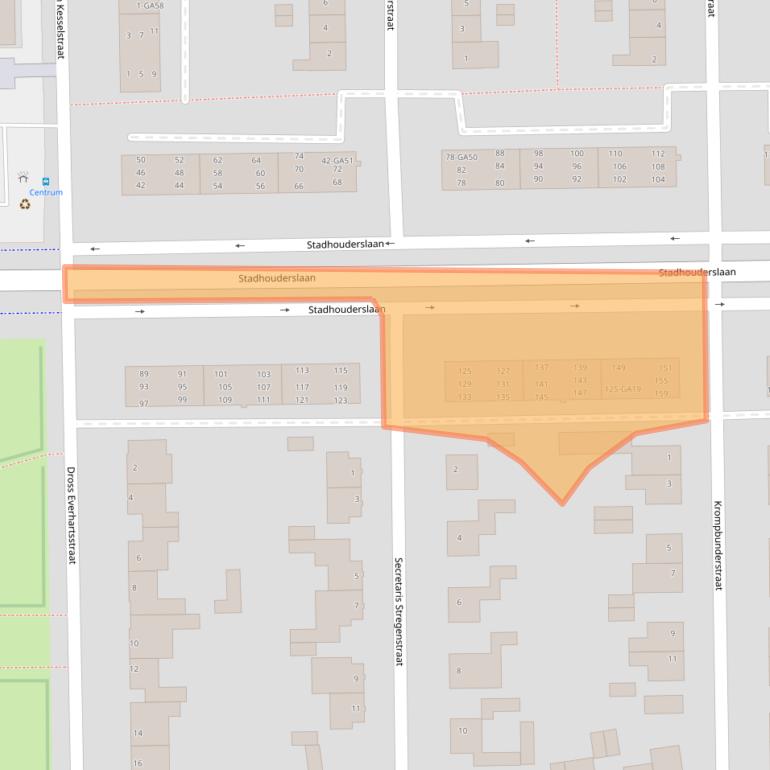 Kaart van postcodegebied 6171KH.