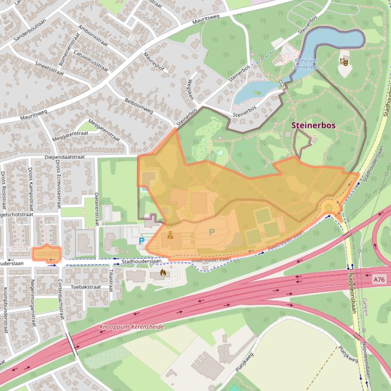 Kaart van postcodegebied 6171KP.