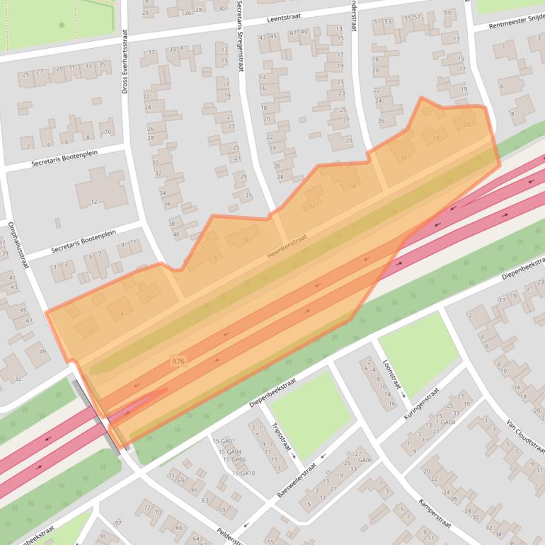 Kaart van postcodegebied 6171LN.