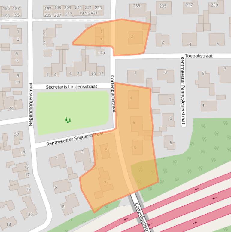 Kaart van postcodegebied 6171LS.