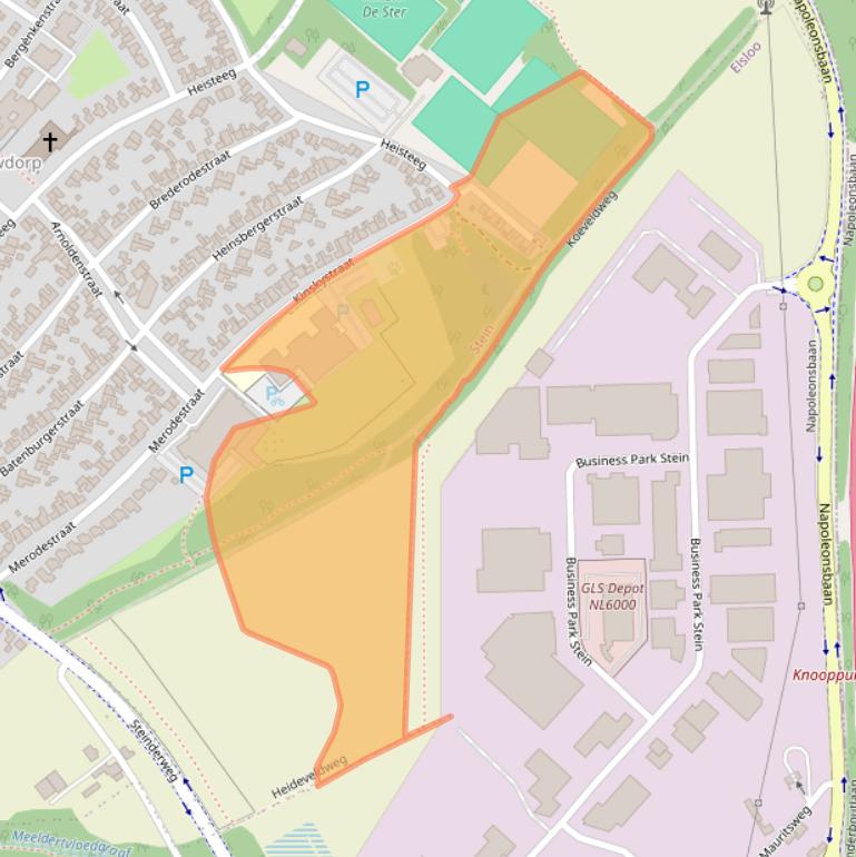 Kaart van postcodegebied 6171LX.