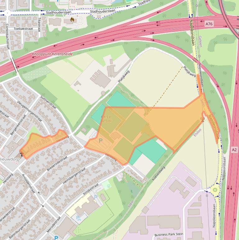 Kaart van postcodegebied 6171NL.