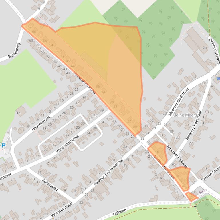 Kaart van postcodegebied 6171PZ.