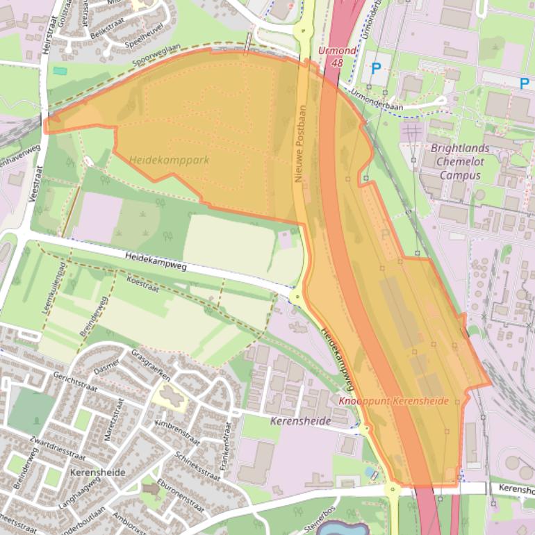 Kaart van postcodegebied 6171RA.