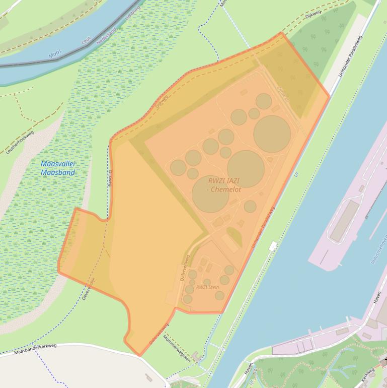 Kaart van postcodegebied 6171RN.