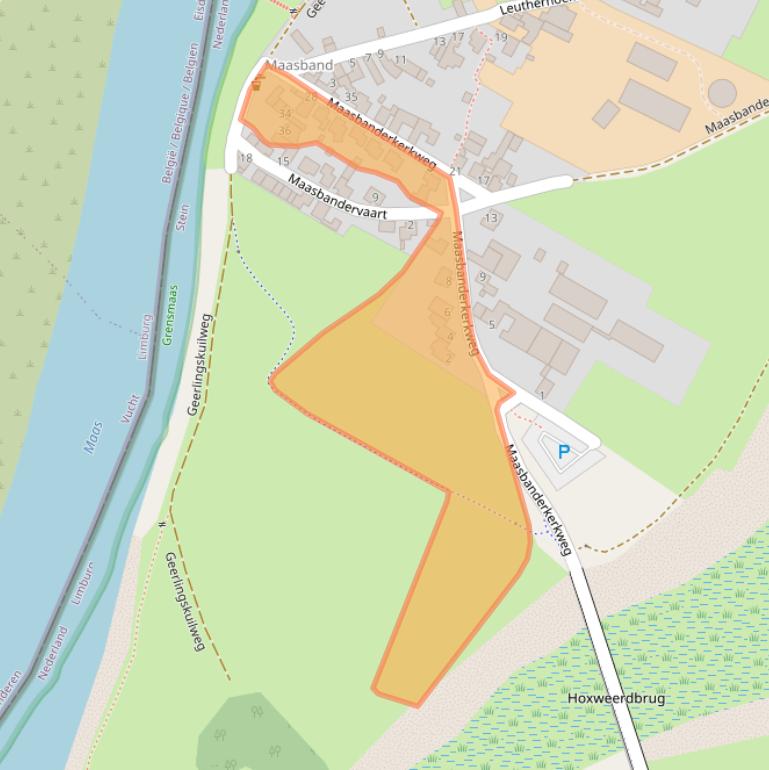 Kaart van postcodegebied 6171RT.