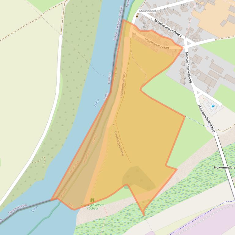 Kaart van postcodegebied 6171RV.