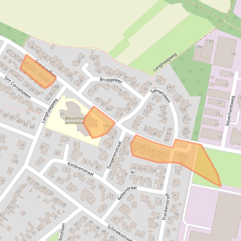 Kaart van postcodegebied 6171SJ.