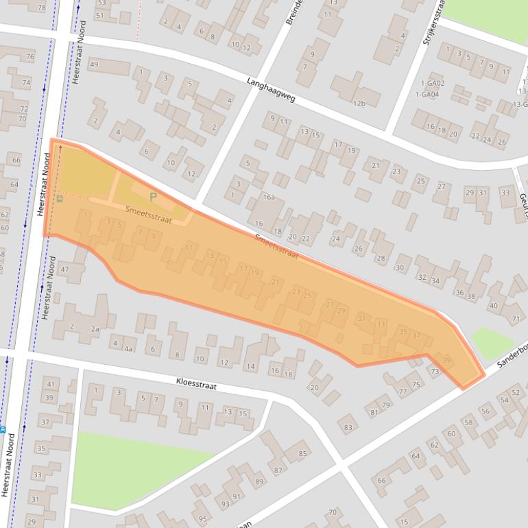 Kaart van postcodegebied 6171VA.