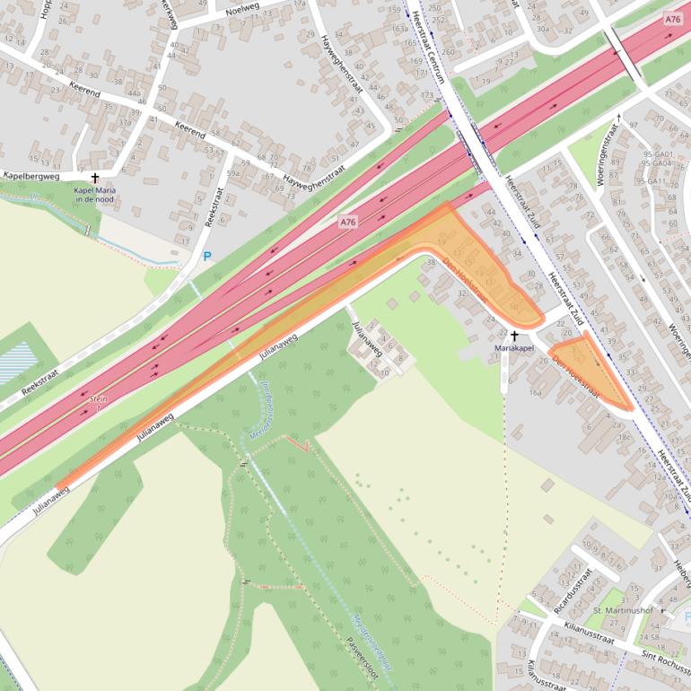 Kaart van postcodegebied 6171VX.