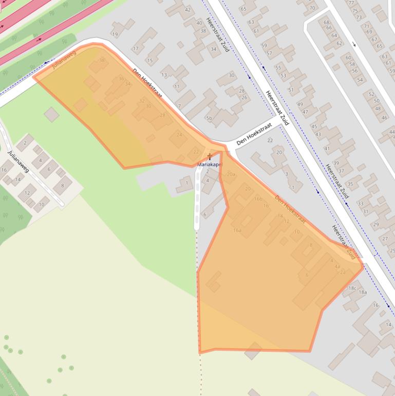 Kaart van postcodegebied 6171VZ.