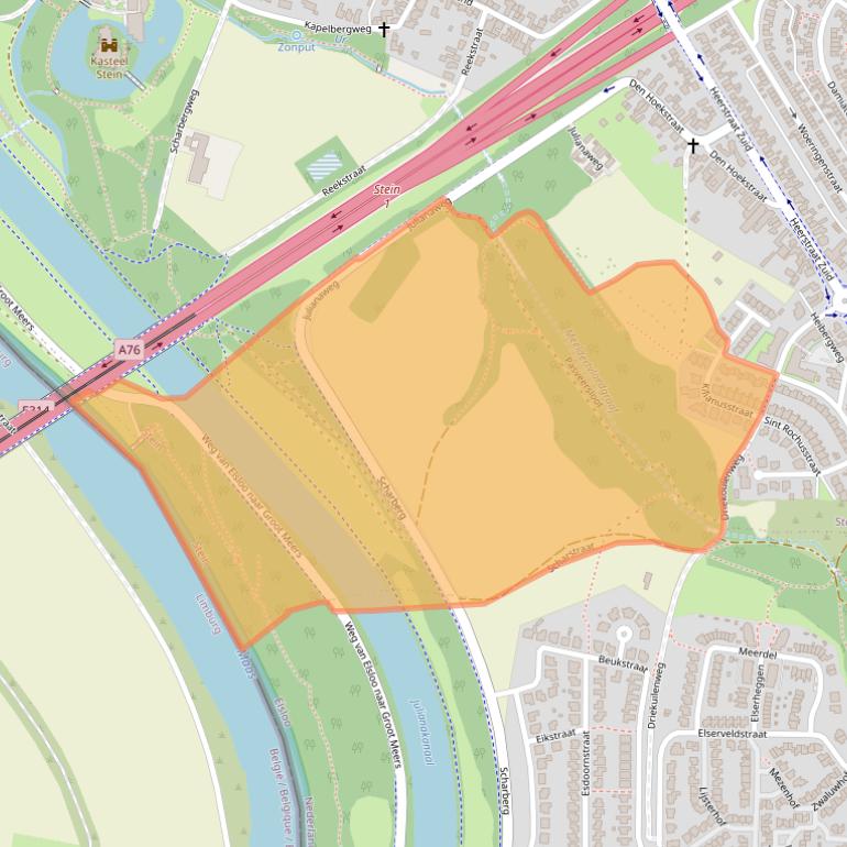 Kaart van postcodegebied 6171WV.