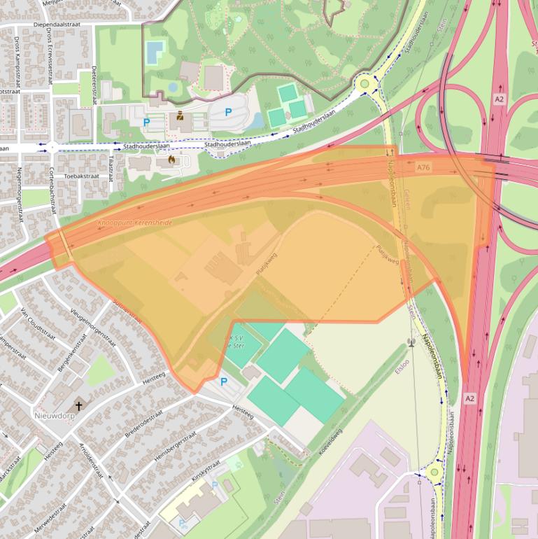 Kaart van postcodegebied 6171XA.