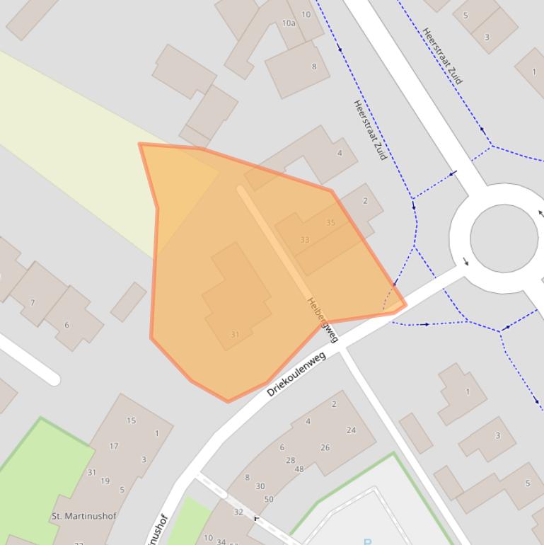 Kaart van postcodegebied 6171XC.