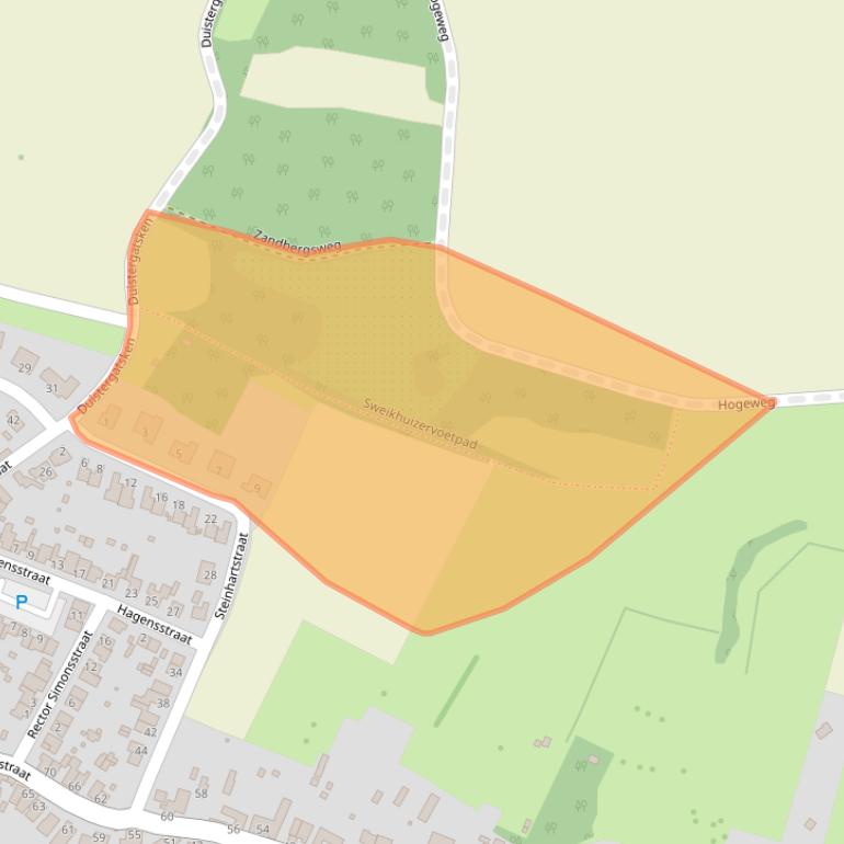 Kaart van postcodegebied 6174RH.