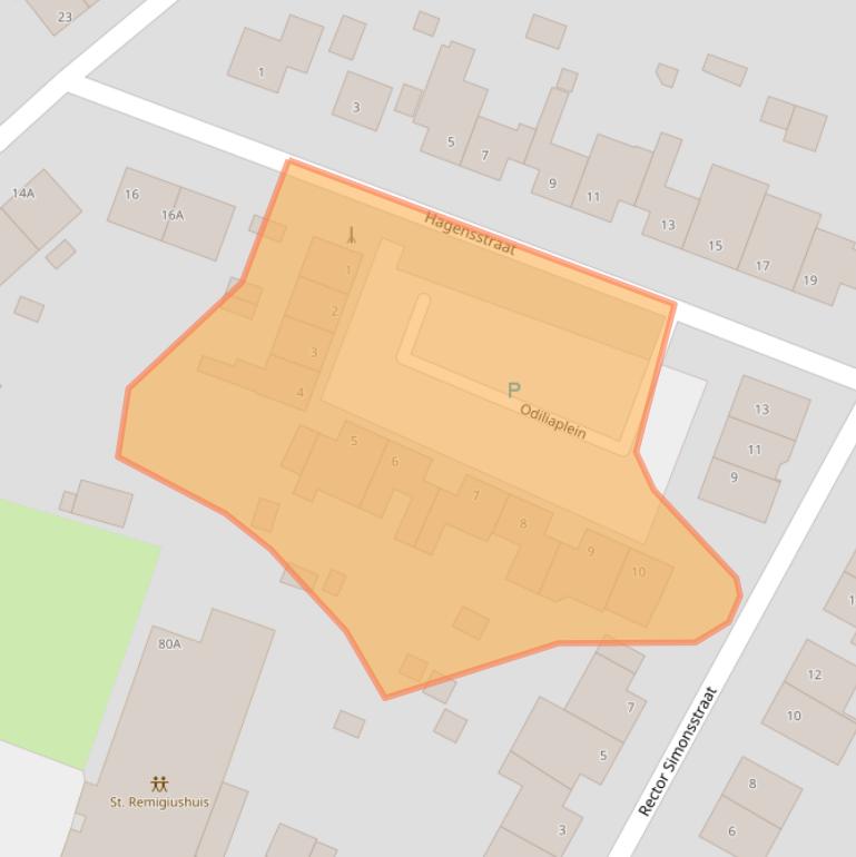 Kaart van postcodegebied 6174RL.