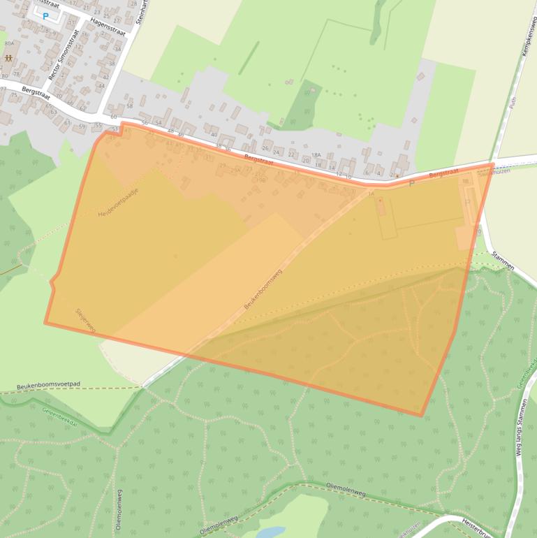 Kaart van postcodegebied 6174RN.