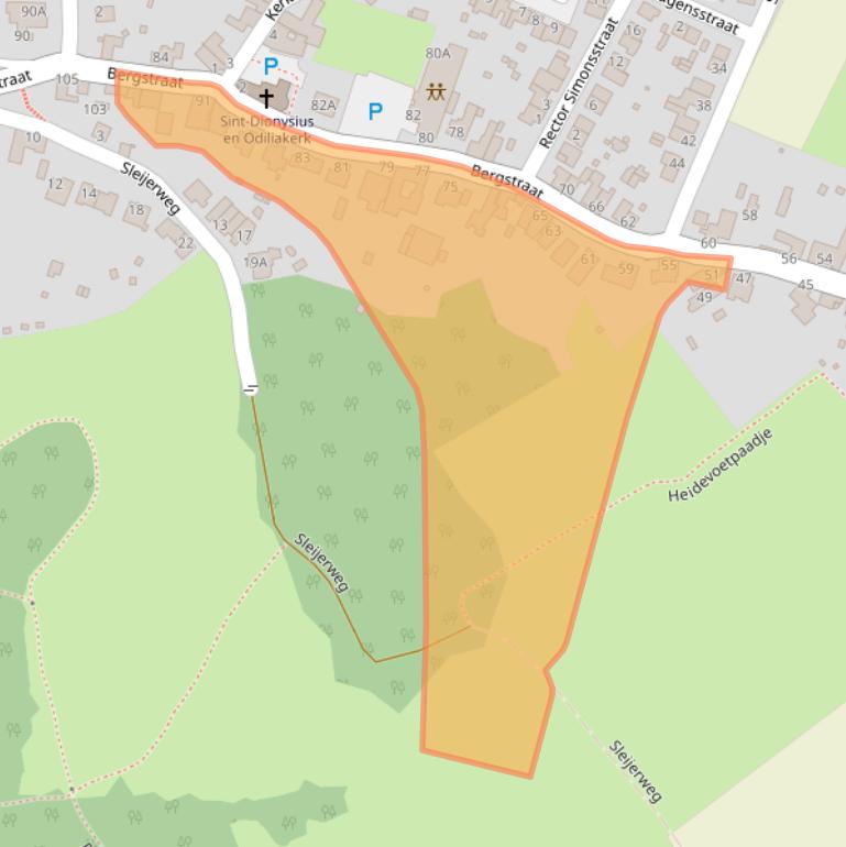 Kaart van postcodegebied 6174RP.