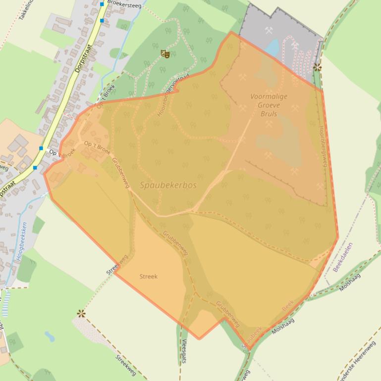 Kaart van postcodegebied 6176AH.