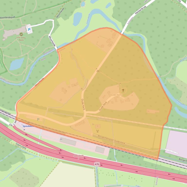 Kaart van postcodegebied 6176AT.