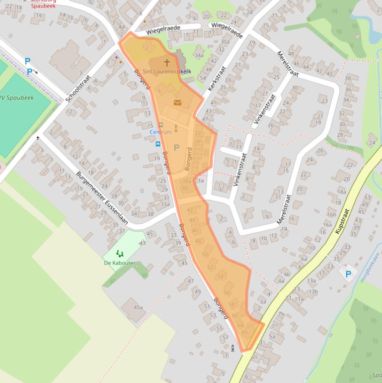 Kaart van postcodegebied 6176AW.