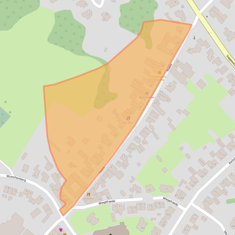 Kaart van postcodegebied 6176BH.