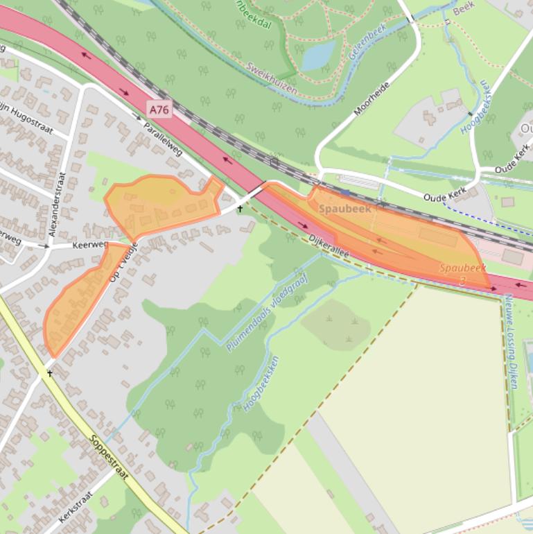 Kaart van postcodegebied 6176BK.