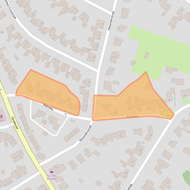 Kaart van postcodegebied 6176BN.