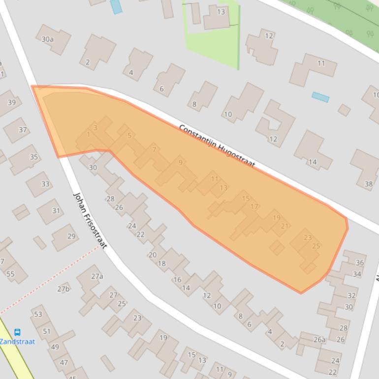 Kaart van postcodegebied 6176BS.