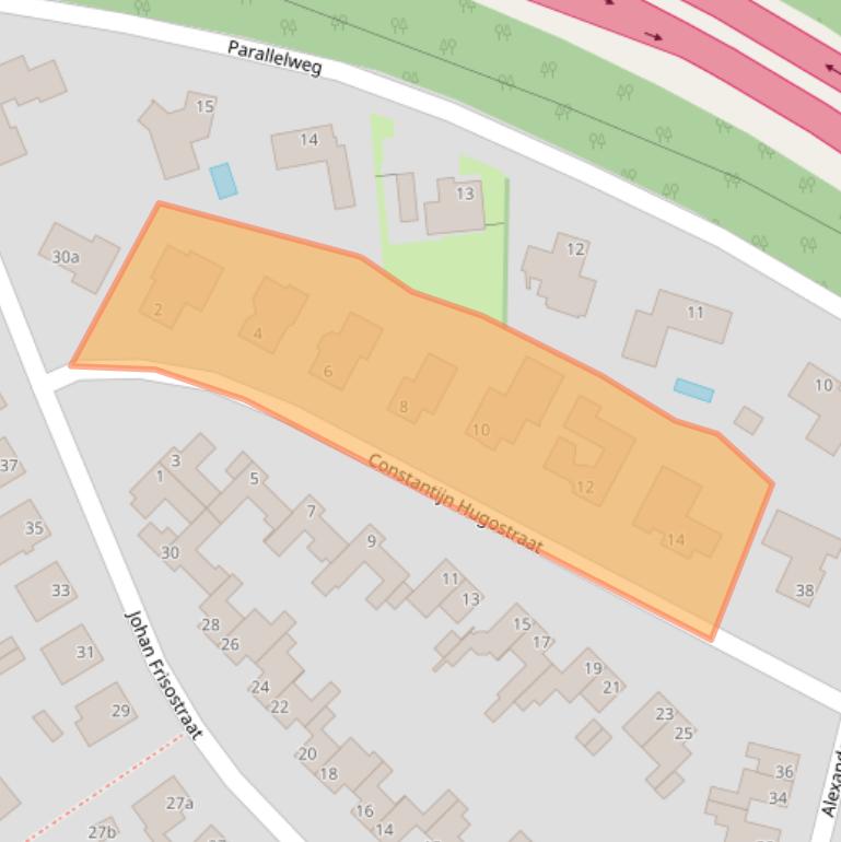 Kaart van postcodegebied 6176BT.