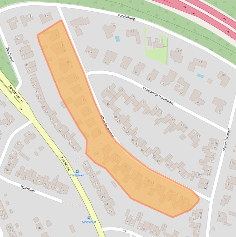 Kaart van postcodegebied 6176BV.