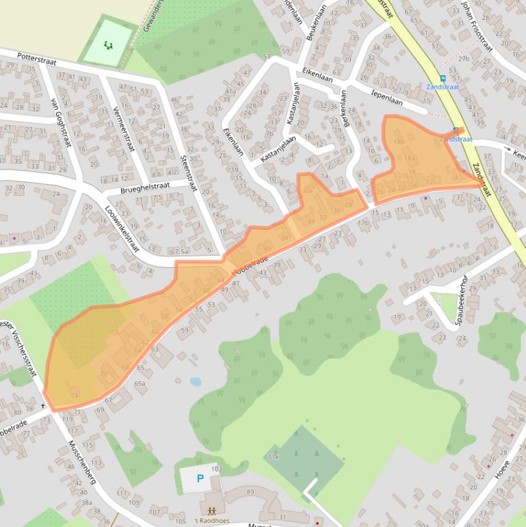 Kaart van postcodegebied 6176CH.