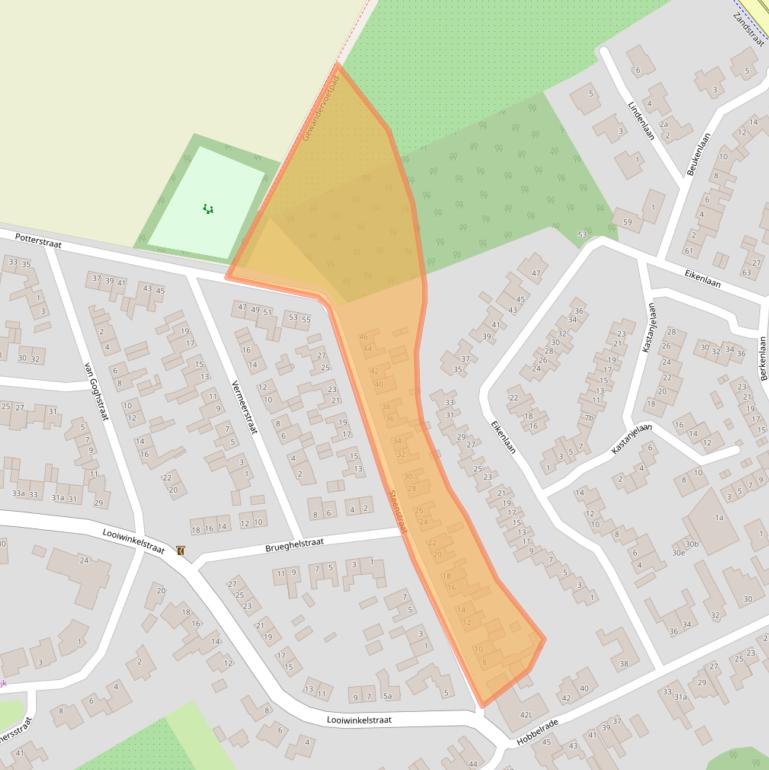 Kaart van postcodegebied 6176CM.