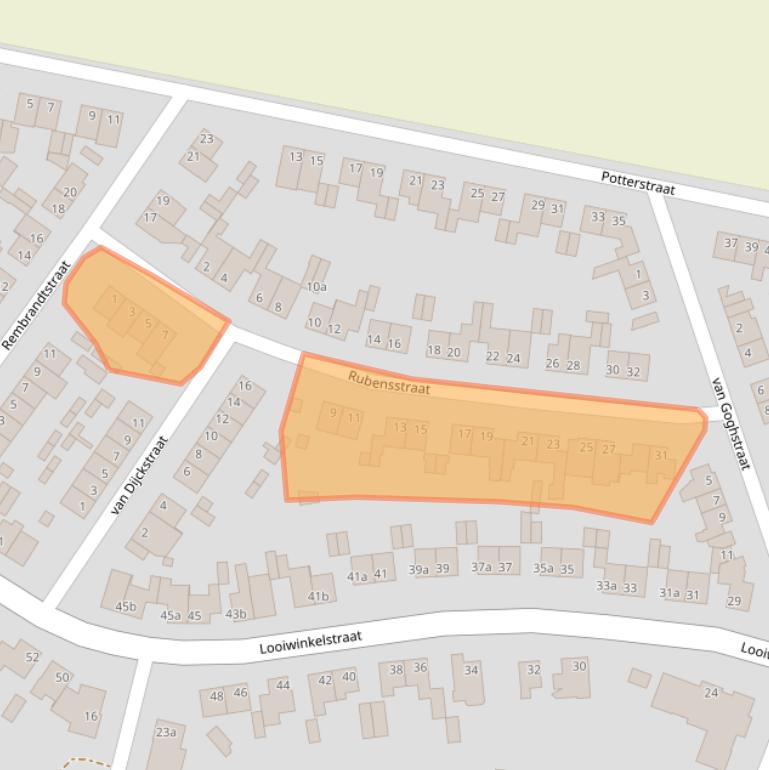 Kaart van postcodegebied 6176CV.