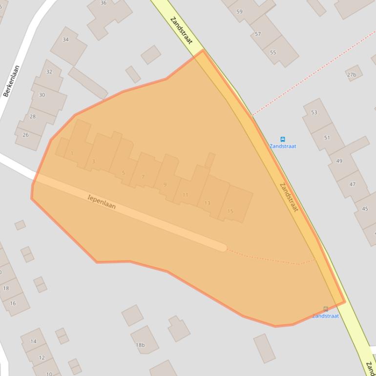 Kaart van postcodegebied 6176DK.