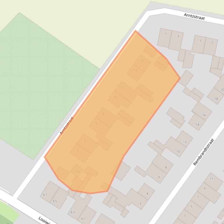 Kaart van postcodegebied 6176EG.