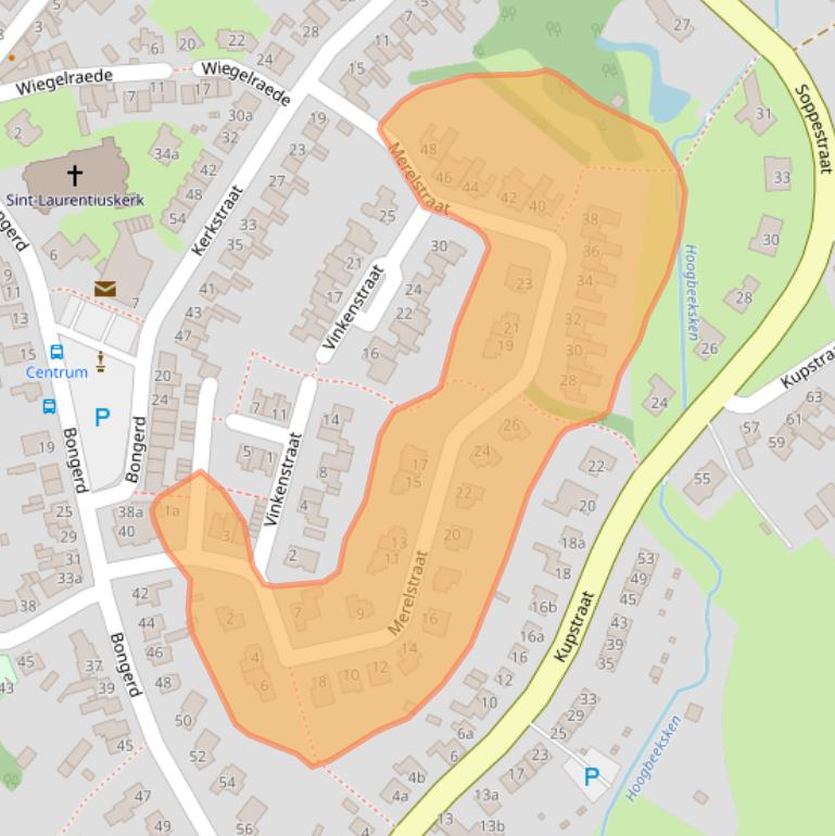 Kaart van postcodegebied 6176EZ.