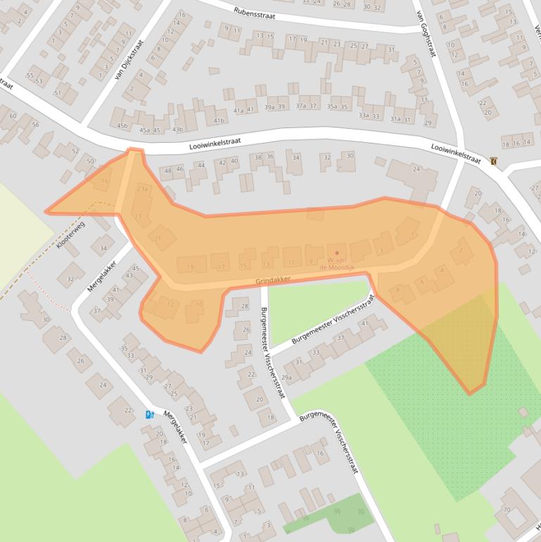 Kaart van postcodegebied 6176JC.