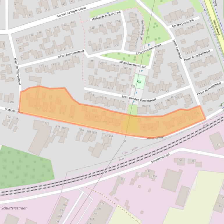 Kaart van postcodegebied 6181AH.