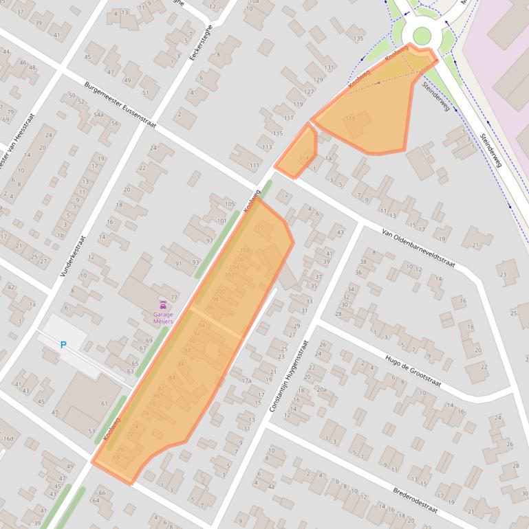 Kaart van postcodegebied 6181BN.