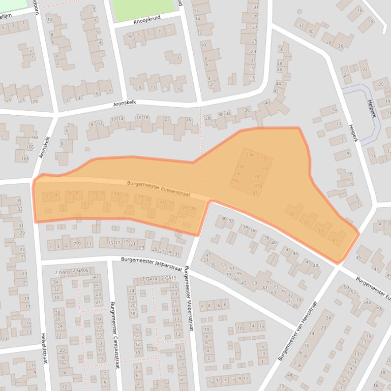 Kaart van postcodegebied 6181BP.